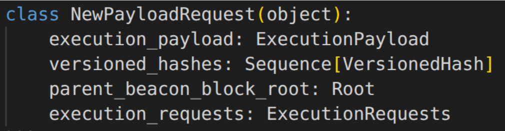 Outputs new payload request